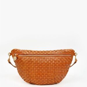 Clare V. Grande Fanny Pack in Natural Woven Checker - Excellent Condition!